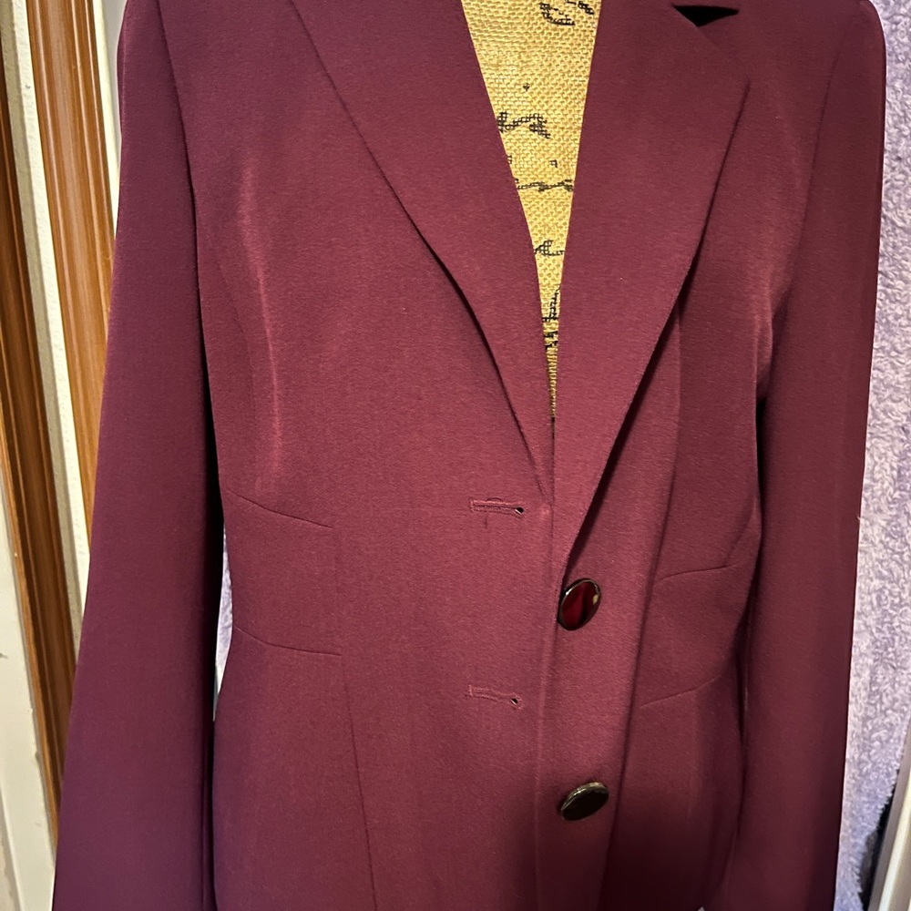 Kasper Deep Wine Women's Blazer